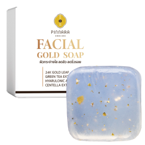 facial gold soap พิณนารา